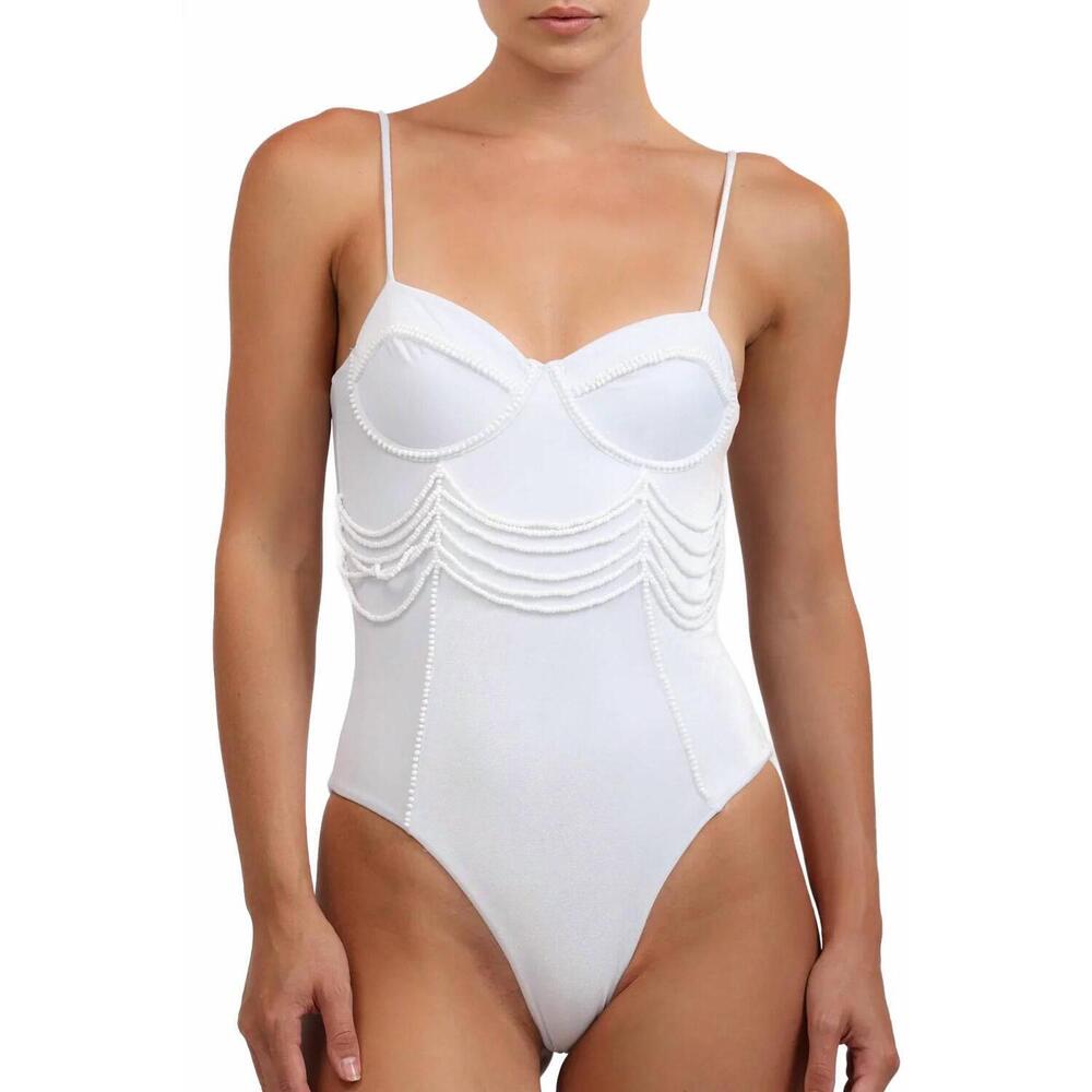 NEW SEA SALT moonstone one piece swimsuit in white